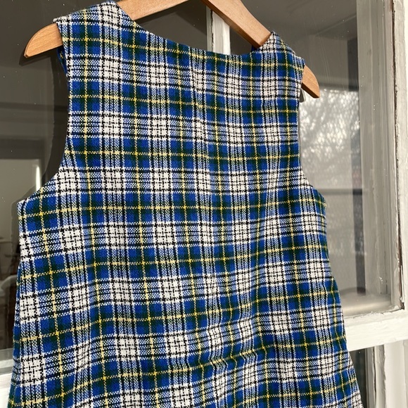 Vintage blue pleated schoolgirl dress - Picture 5 of 8